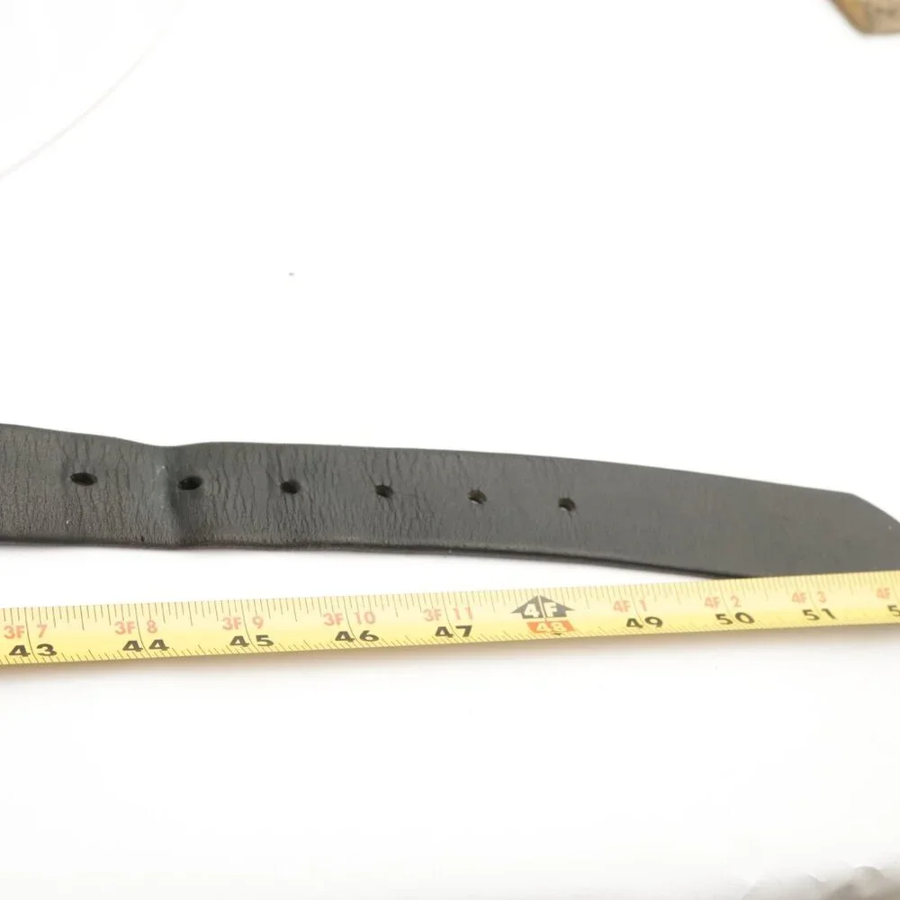 Duluth Mens Belt Size 44 2XL Black Leather 1 1/2